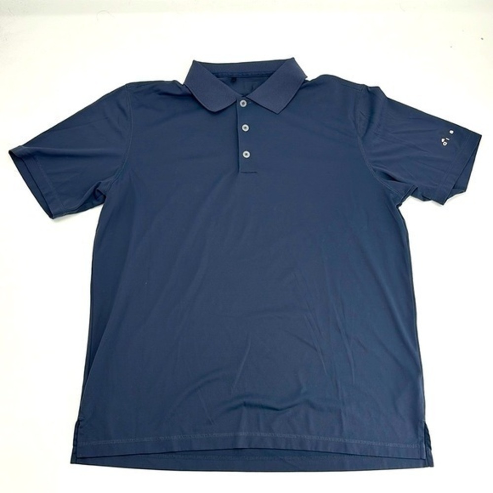 Adidas navy blue polo golf shirt size large